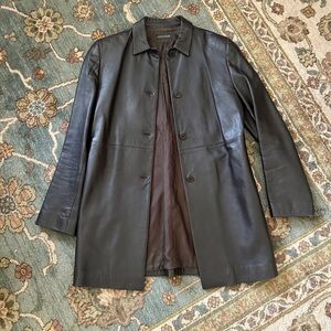 Gorgeous Mossimo Dutti Brown Leather Jacket